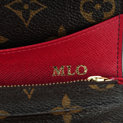 Louis Vuitton Monogram Emilie Wallet Red 6 of 9