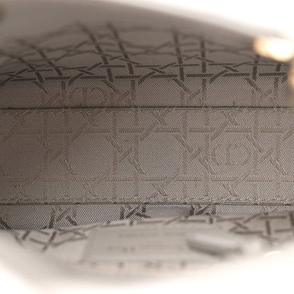 Christian Dior Metallic Lambskin Cannage Mini Lady Dior Grey 5 of 11
