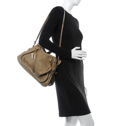 Chloe Calfskin Medium Paraty Barbour Khaki 3 of 13
