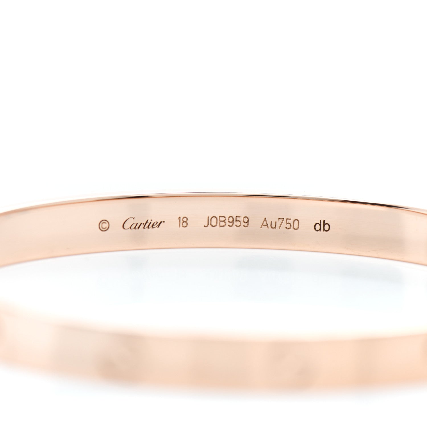 Cartier 18K Pink Gold LOVE Bracelet 18 4 of 5