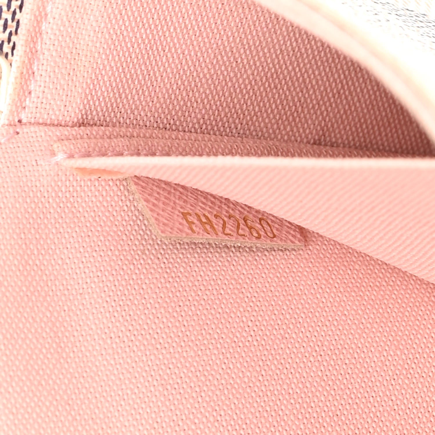Louis Vuitton Damier Azur Pochette Felicie Chain Wallet Rose Ballerine 9 of 18