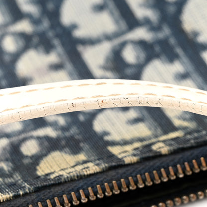 Christian Dior Monogram Mini Saddle Pochette White Blue 17 of 19