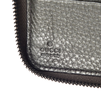 Gucci Metallic Pebbled Calfskin Soho Zip Around Wallet Sasso 9 of 11