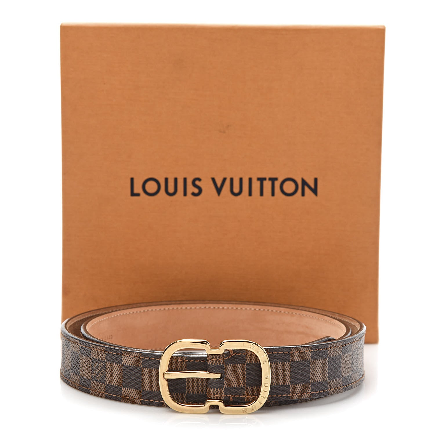 Louis Vuitton Damier Ebene Mini 25mm Belt 85 34 8 of 8