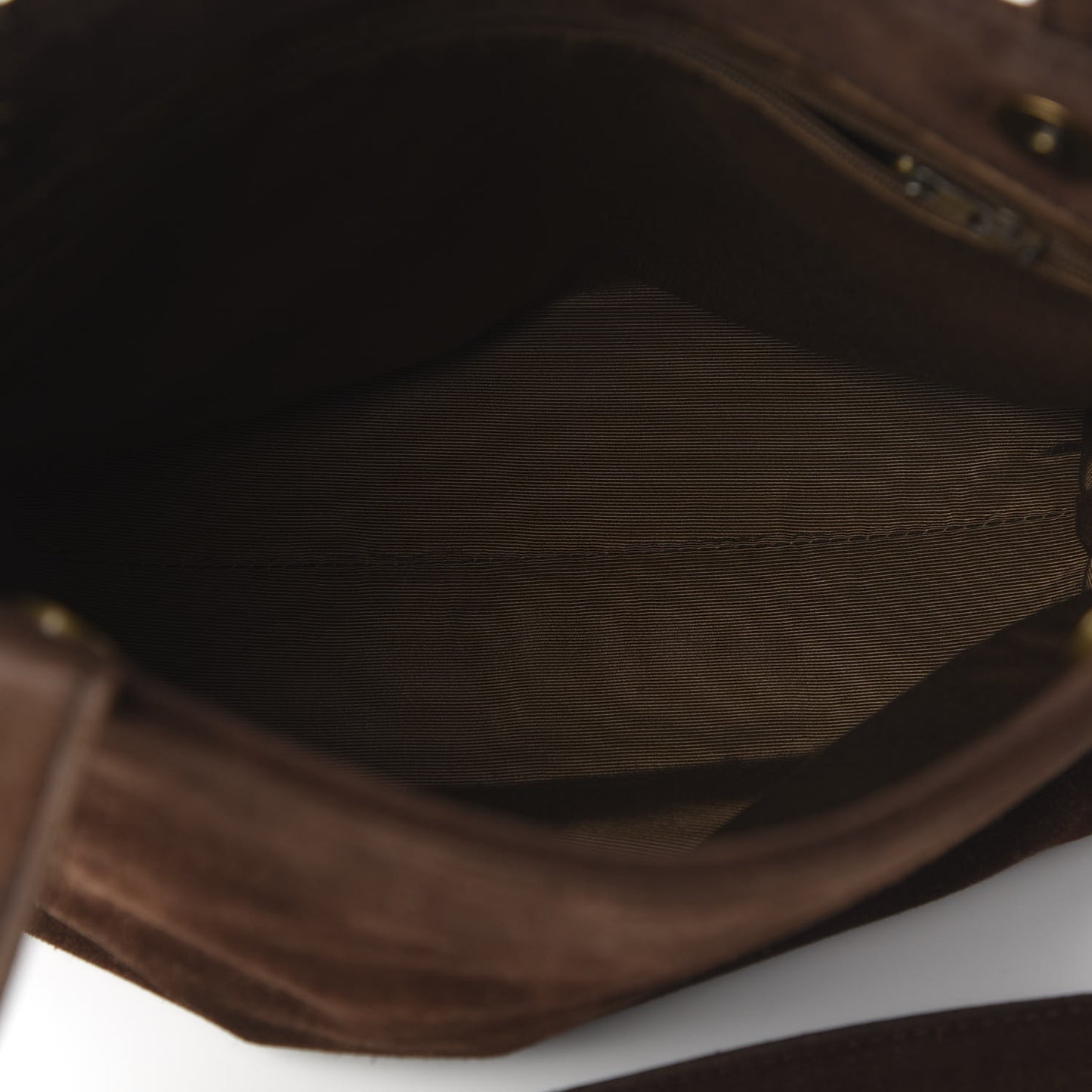 Suede CC Shoulder Bag Brown