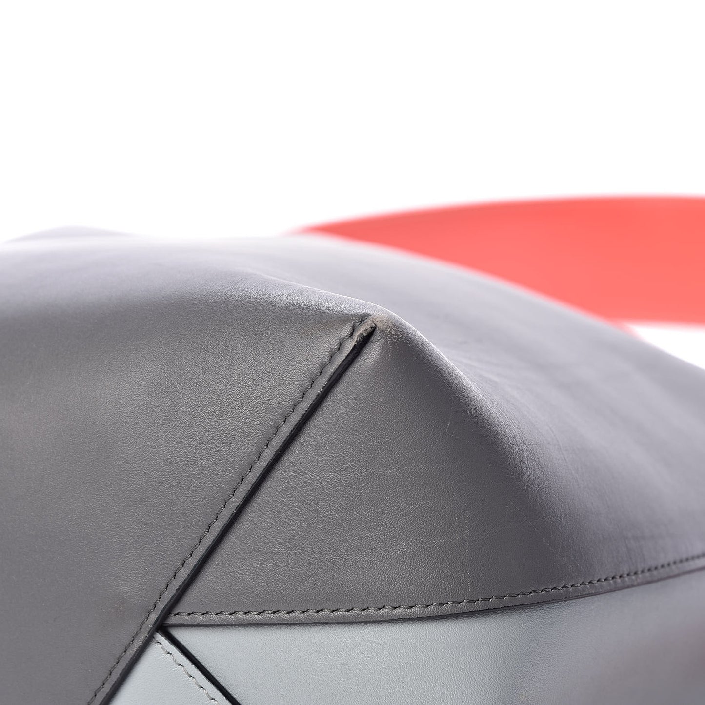 Shiny Smooth Calfskin Small Twisted Cabas Kohl Cloud