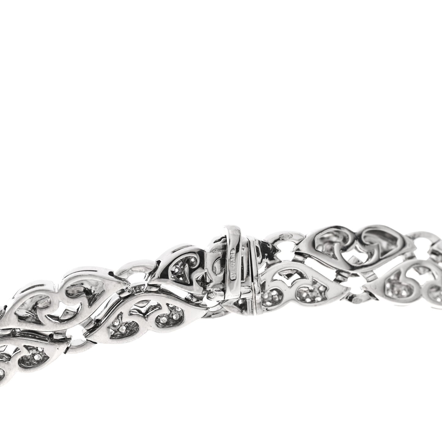 Platinum Diamond Pave Nuvole Necklace