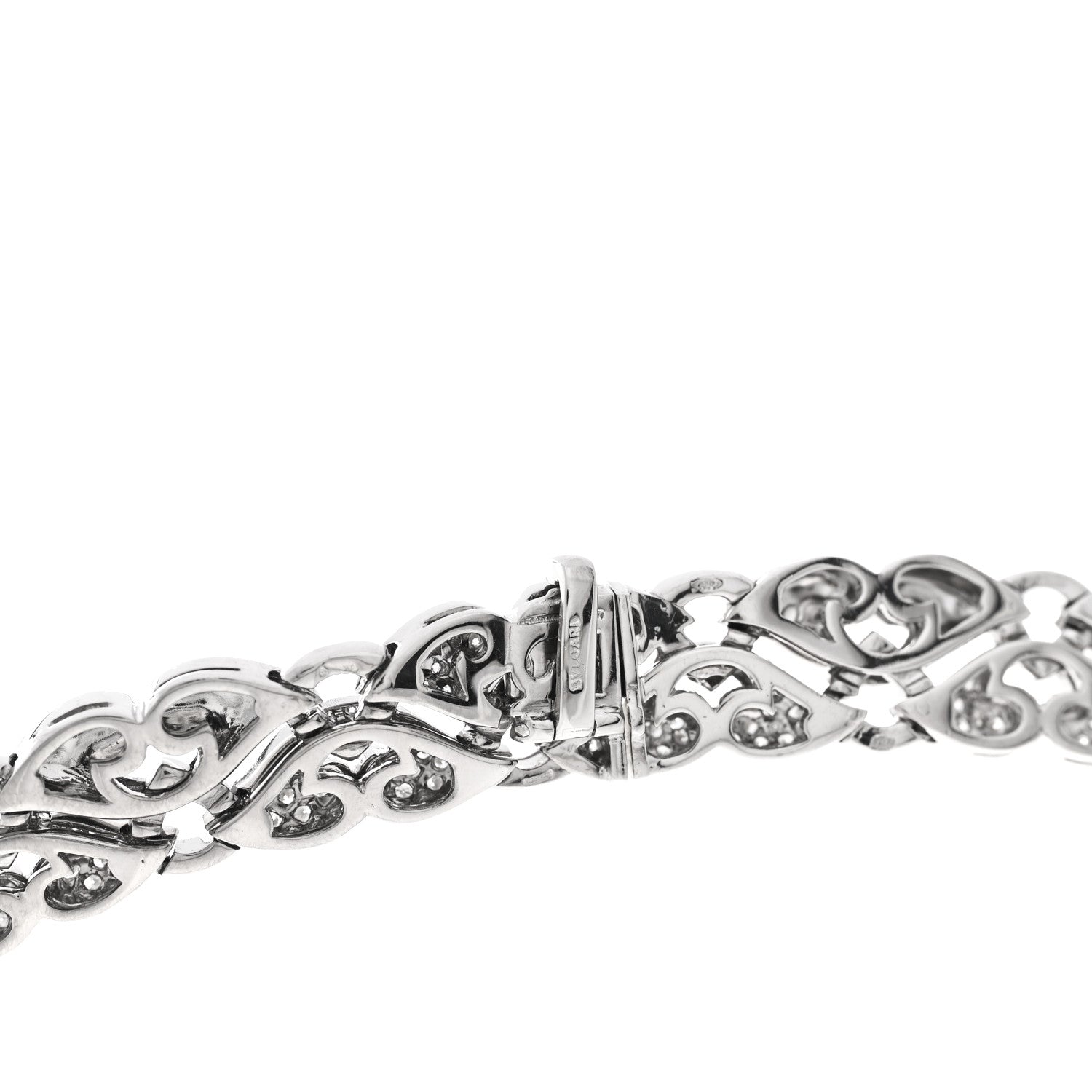 Bulgari Platinum Diamond Pave Nuvole Necklace 5 of 5