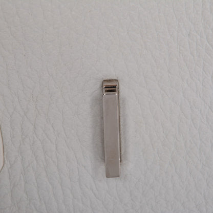 Hermes Taurillon Clemence Birkin 35 White 12 of 19