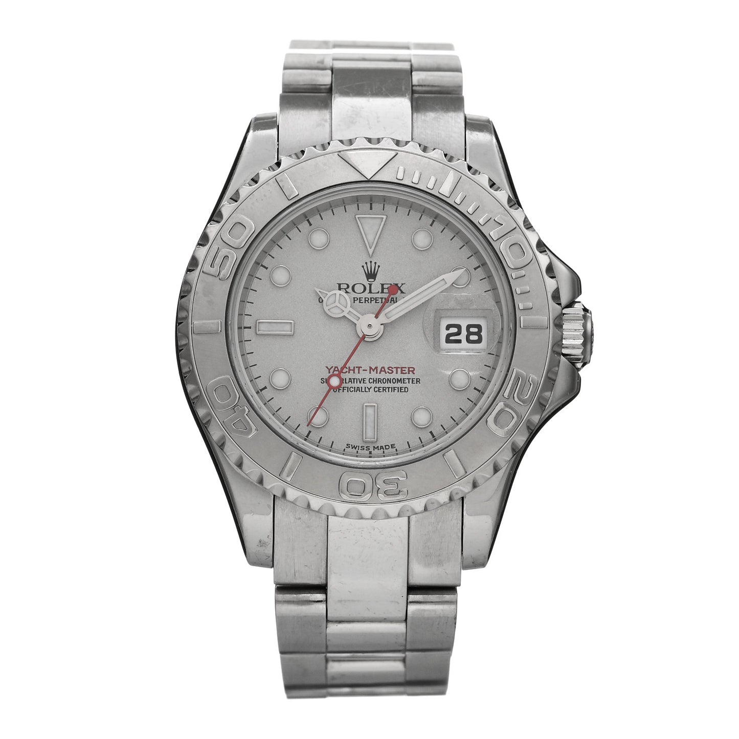 Stainless Steel Platinum 29mm Yacht-Master Watch Silver 169622