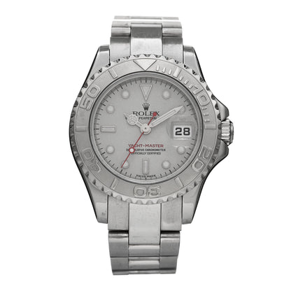 Rolex Stainless Steel Platinum 29mm Yacht-Master Watch Silver 169622 1 of 4