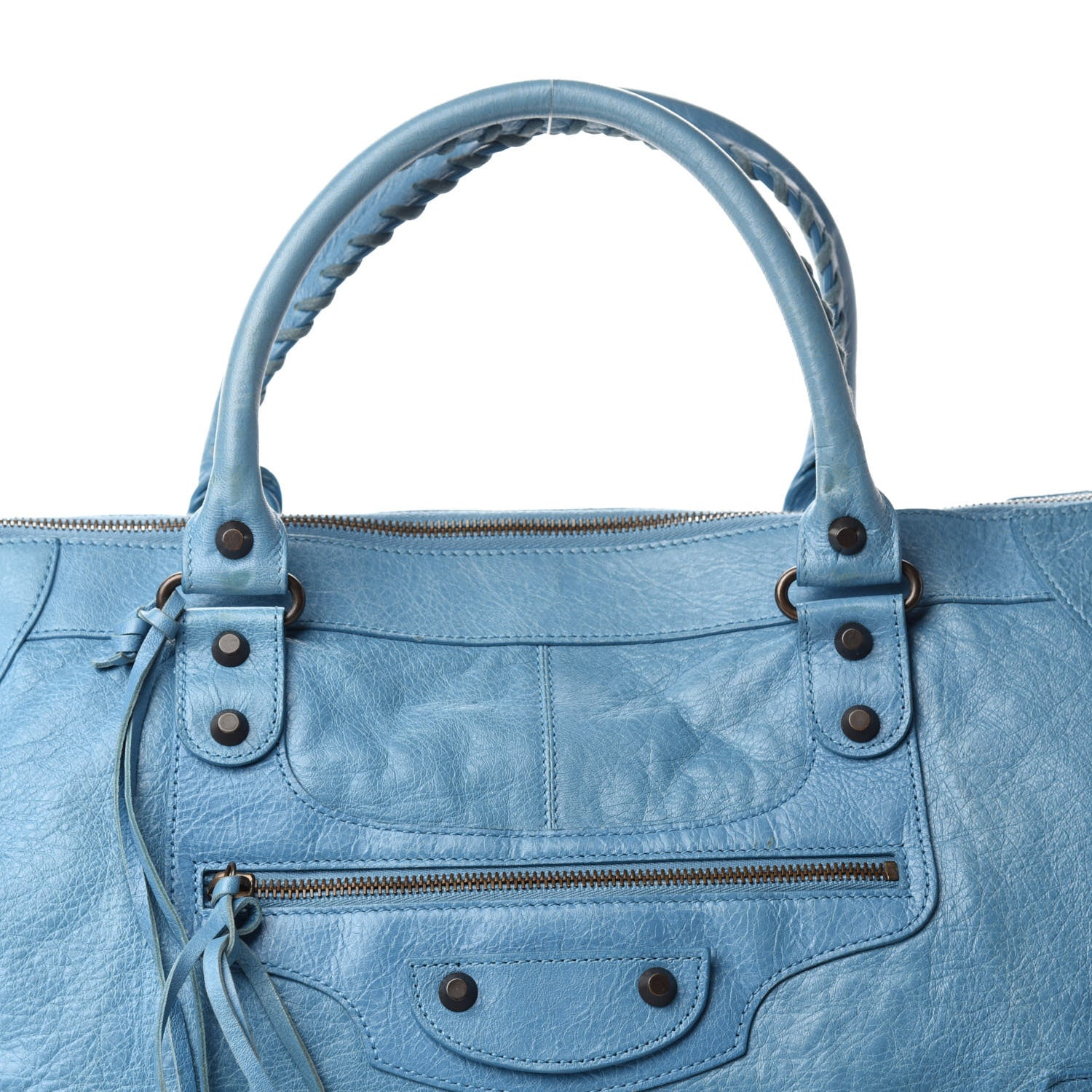 Balenciaga Agneau Classic Hardware Work Bleu Indigo 13 of 13