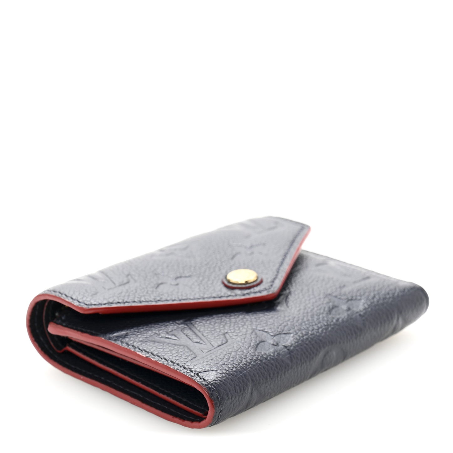 Empreinte Victorine Wallet Marine Rouge