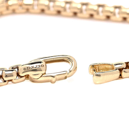 David Yurman 18K Yellow Gold 4mm Bel Aire Chain Bracelet 5 of 6