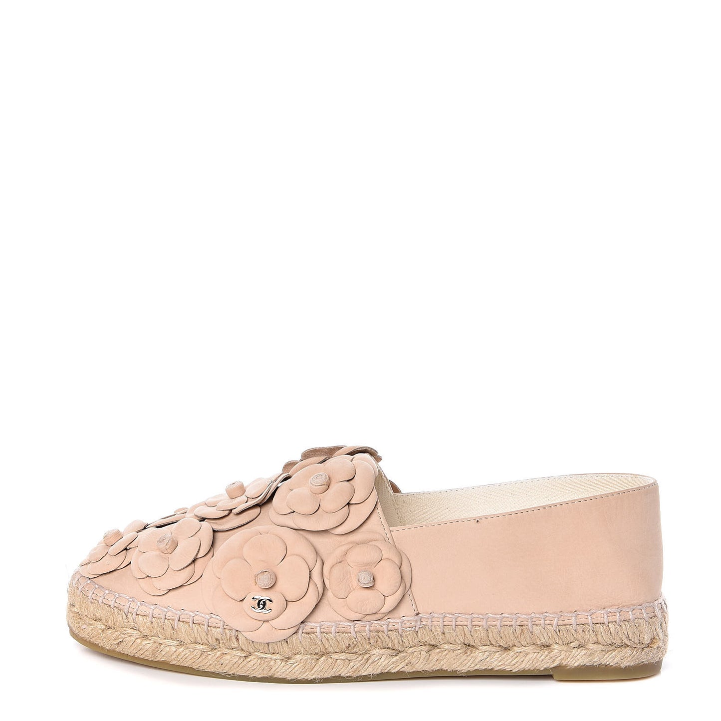 Suede Camellia CC Espadrilles 40 Pink