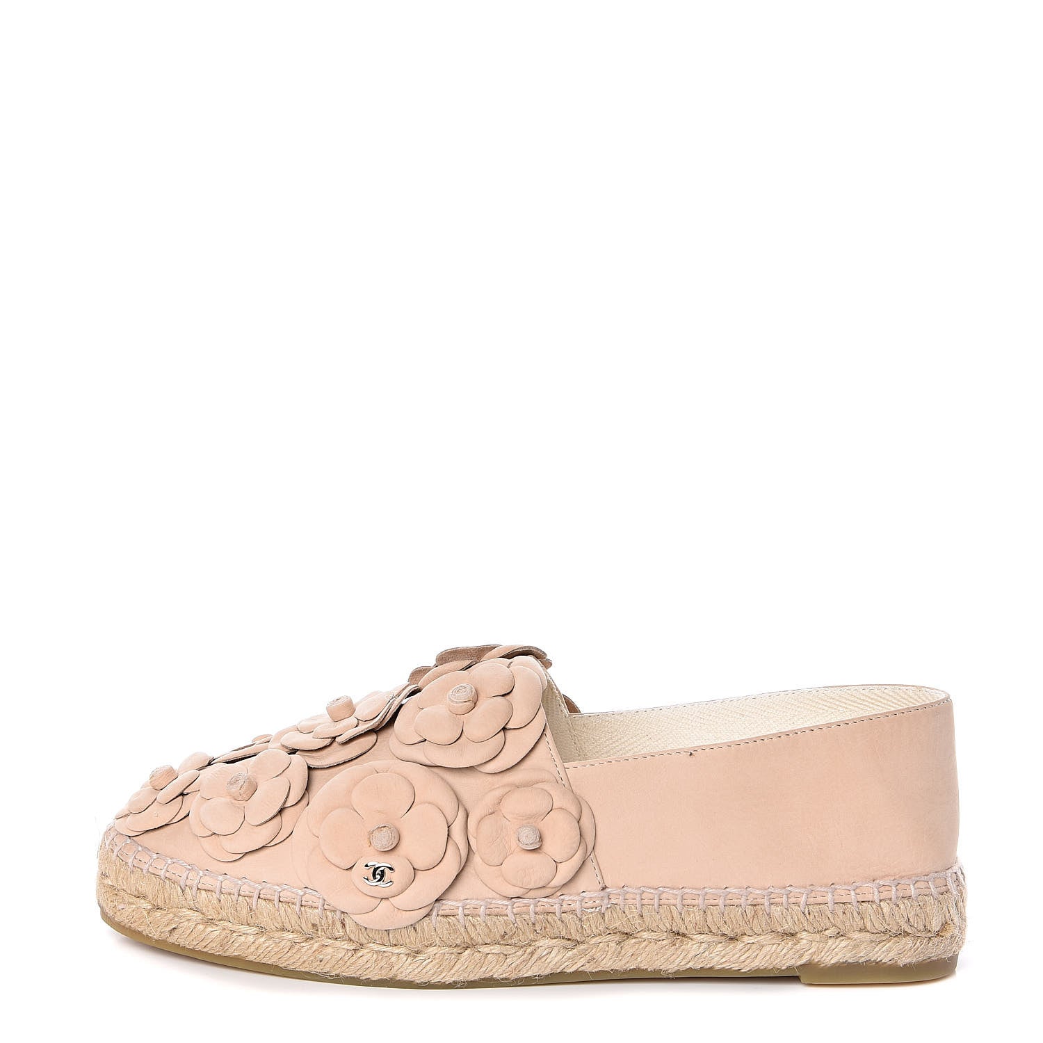 Chanel Suede Camellia CC Espadrilles 40 Pink 1 of 10
