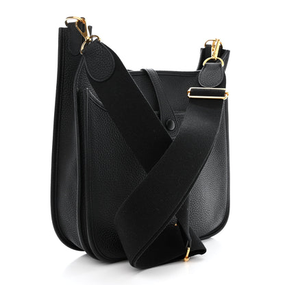 Hermes Taurillon Clemence Evelyne III PM Black 3 of 12
