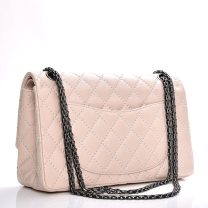 Chanel Calfskin Vivid Stitched 2.55 Reissue 226 Flap Light Pink 3 of 10