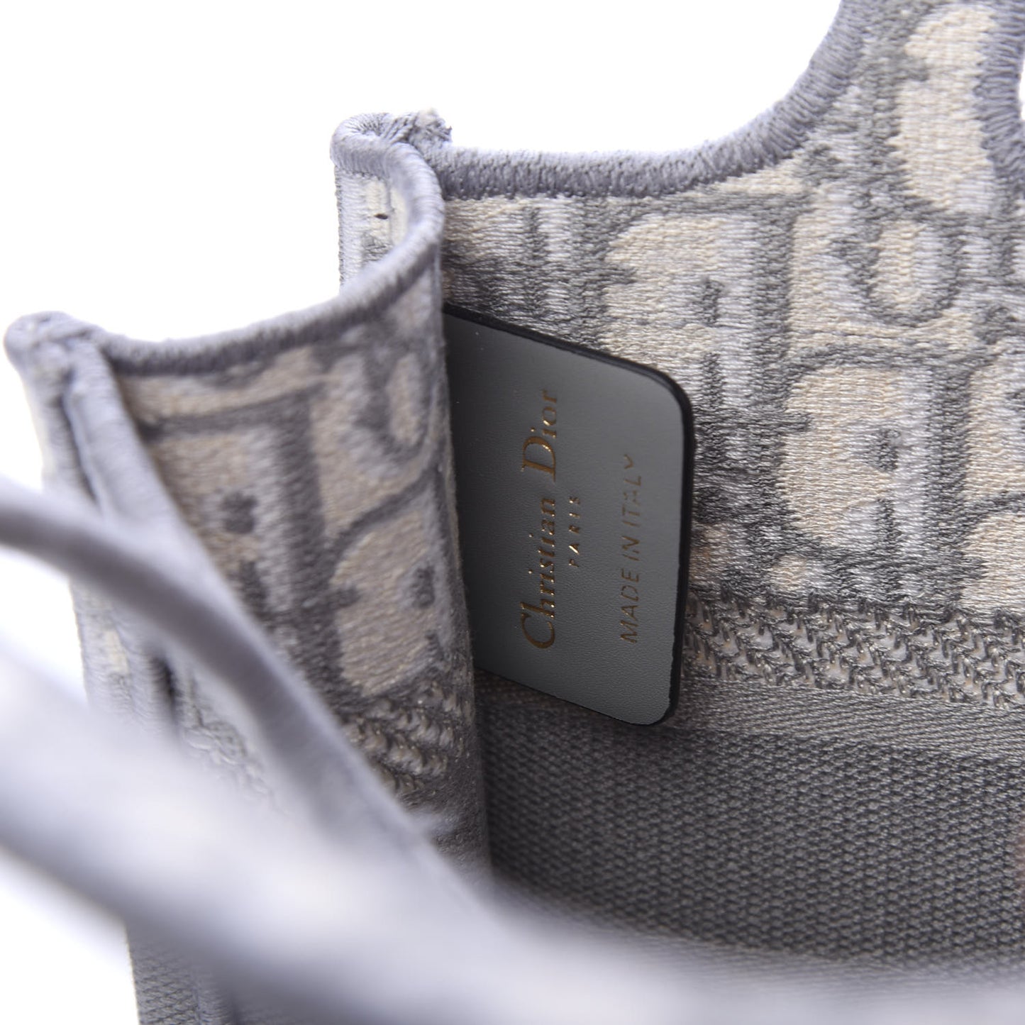 Oblique Mini Book Tote Grey Multicolor