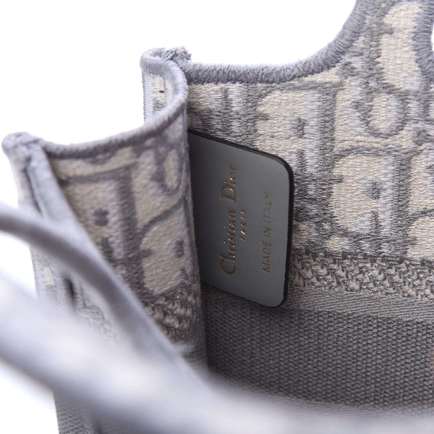 Christian Dior Oblique Mini Book Tote Grey Multicolor 6 of 9