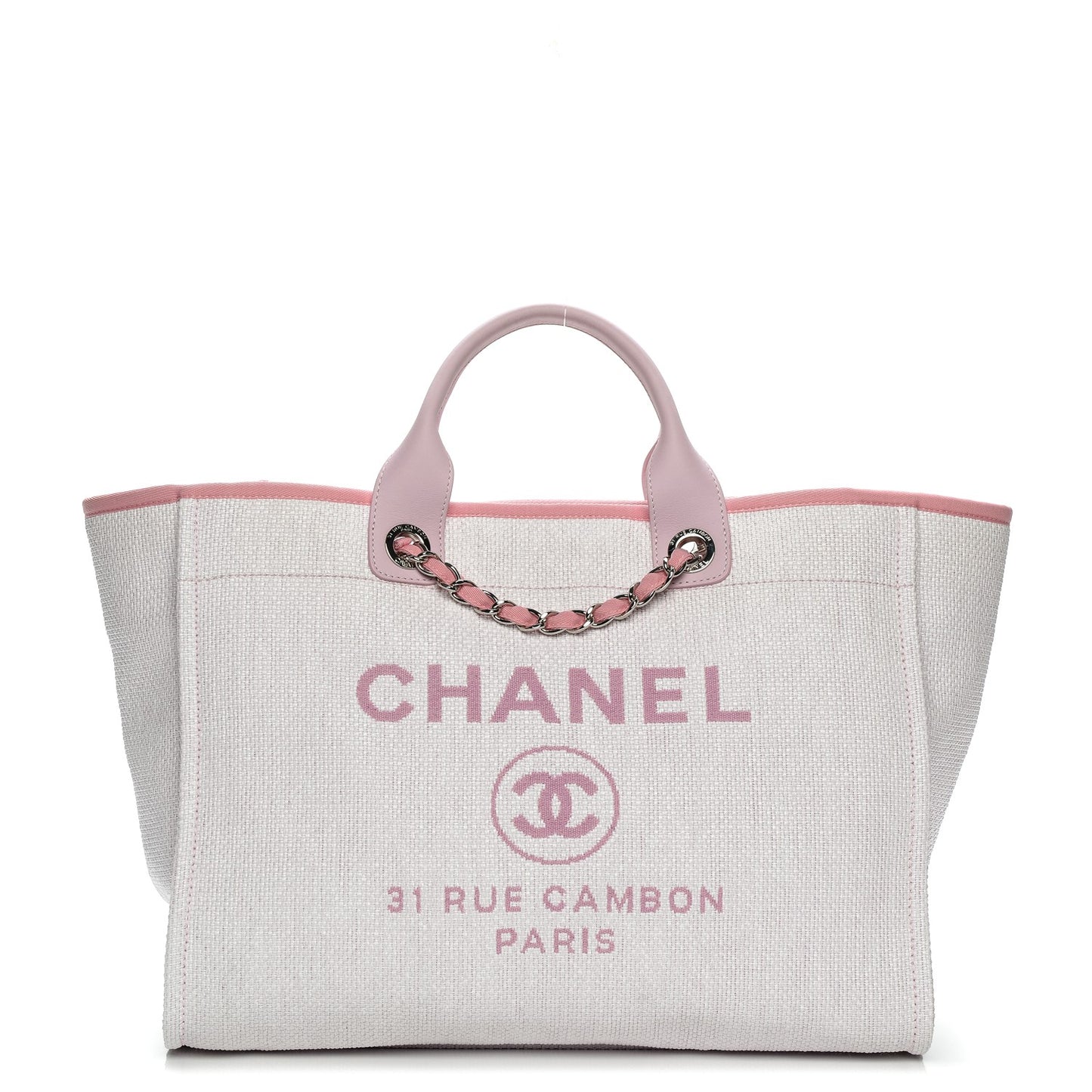 Canvas Large Deauville Tote Pink