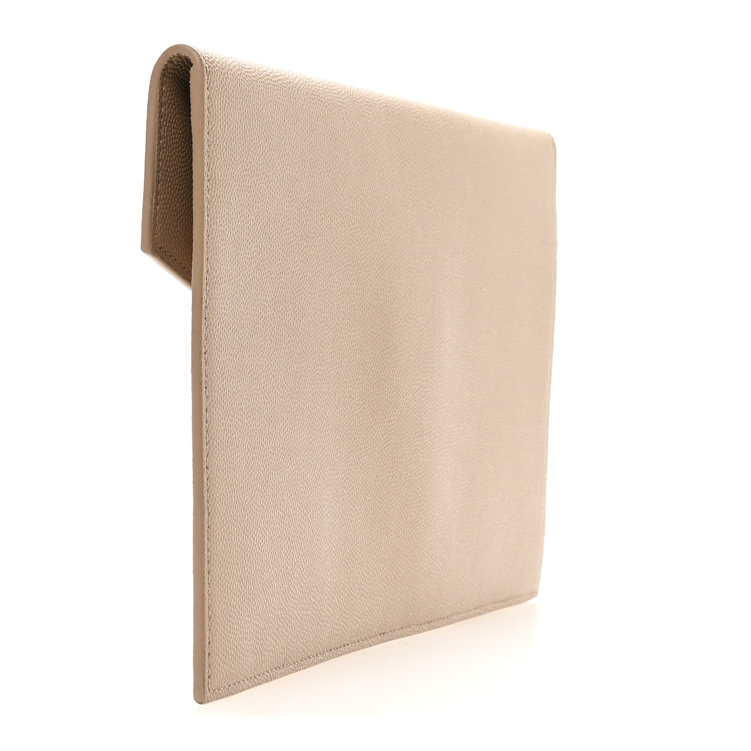 Saint Laurent Grain De Poudre Uptown Pouch Dark Beige 3 of 7