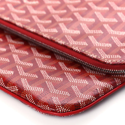 Goyard Goyardine Sainte Marie Soft Clutch Red 11 of 12