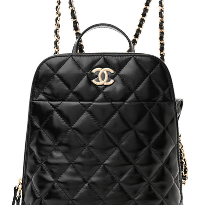 Chanel Shiny Calfskin My Pocket Backpack Black 8 of 10