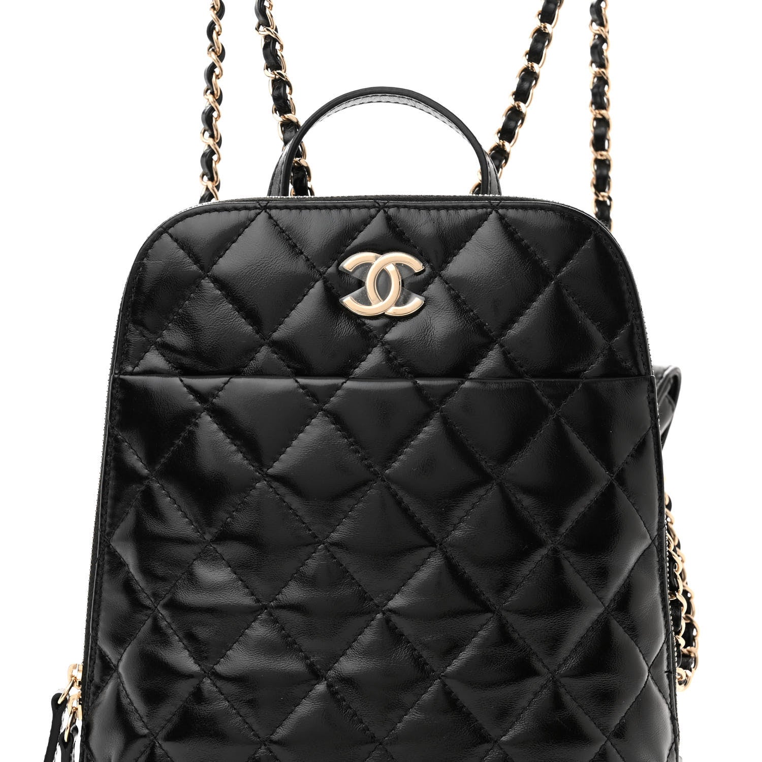 Chanel Shiny Calfskin My Pocket Backpack Black 8 of 10