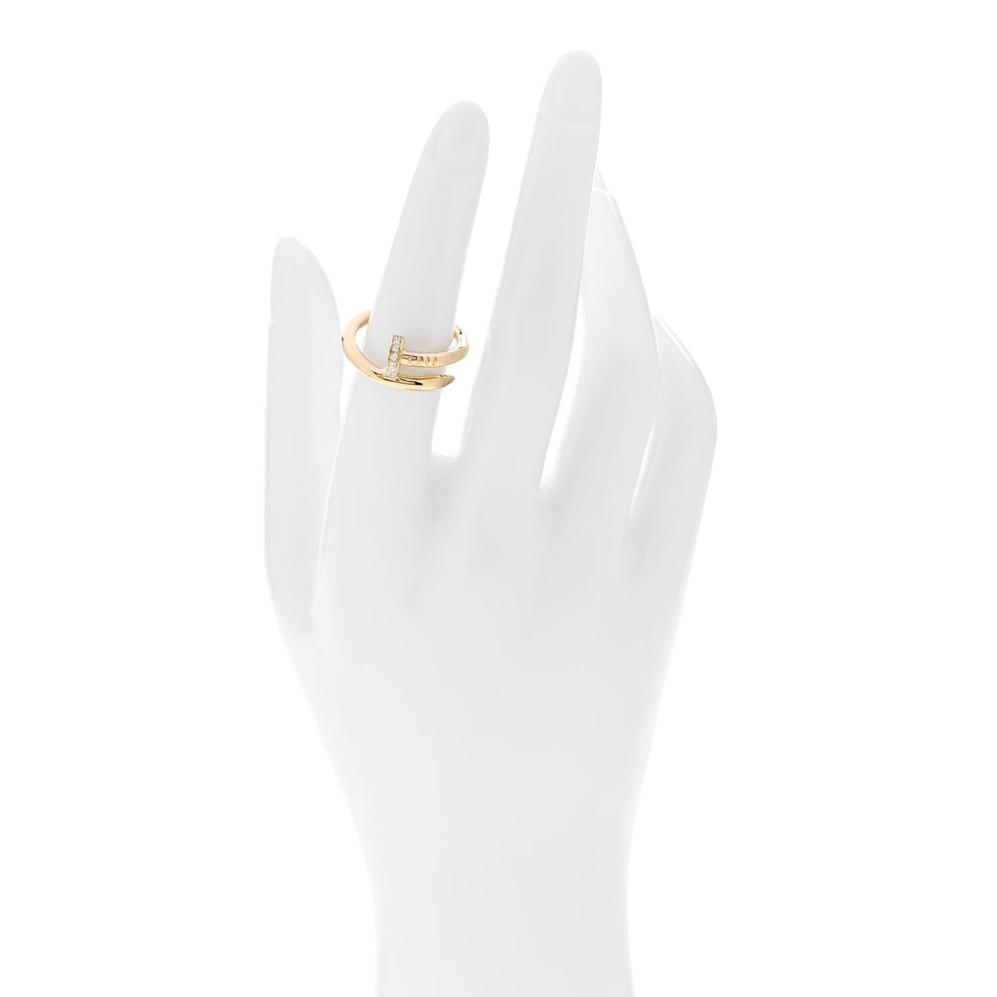 18K Yellow Gold Diamond Juste Un Clou Ring 53 6.5