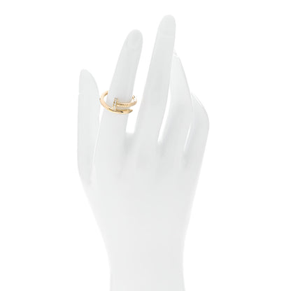 Cartier 18K Yellow Gold Diamond Juste Un Clou Ring 53 6.5 2 of 6