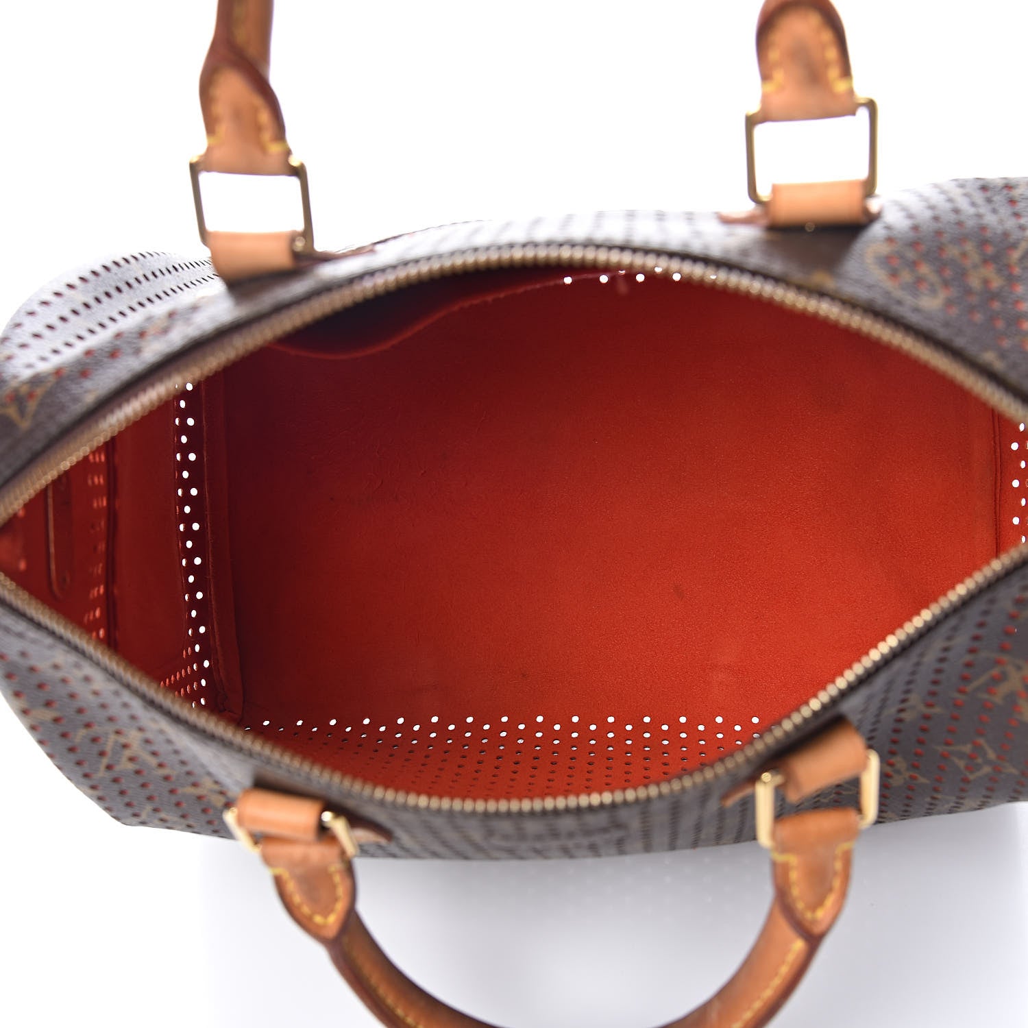 Louis Vuitton Monogram Perforated Speedy 30 Orange 5 of 14