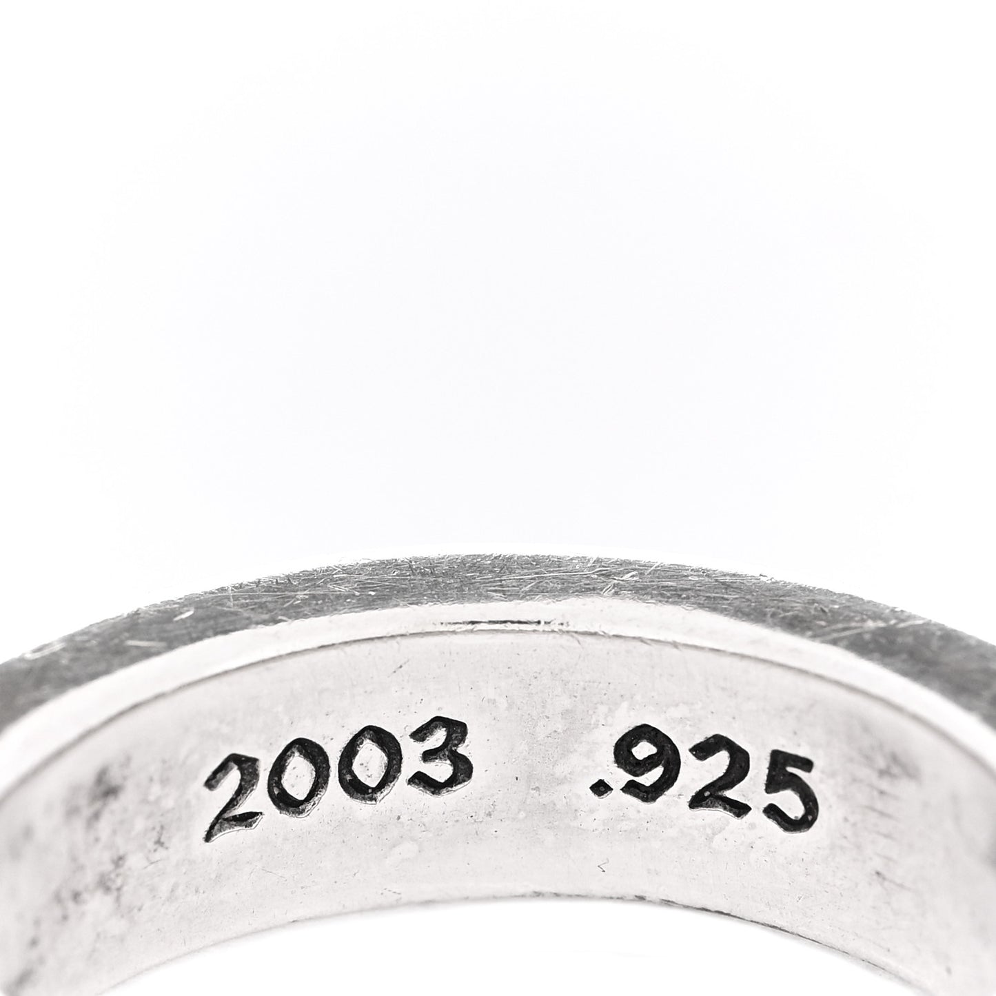 Sterling Silver Cross CH Forever Spacer Ring 57 8