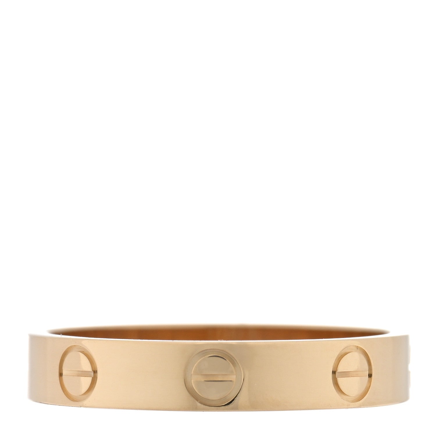 Cartier 18K Yellow Gold 3.5mm LOVE Wedding Band Ring 56 7.5 3 of 5