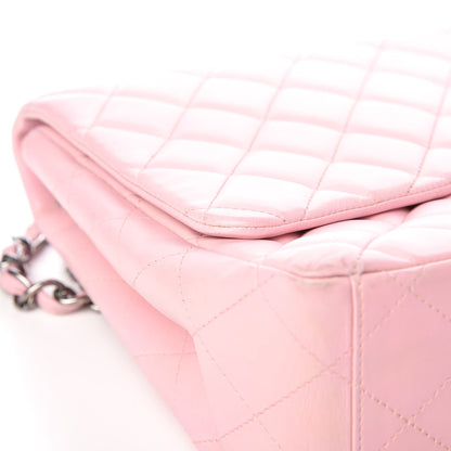 Chanel Lambskin Quilted Maxi Single Flap Pink 17 of 18
