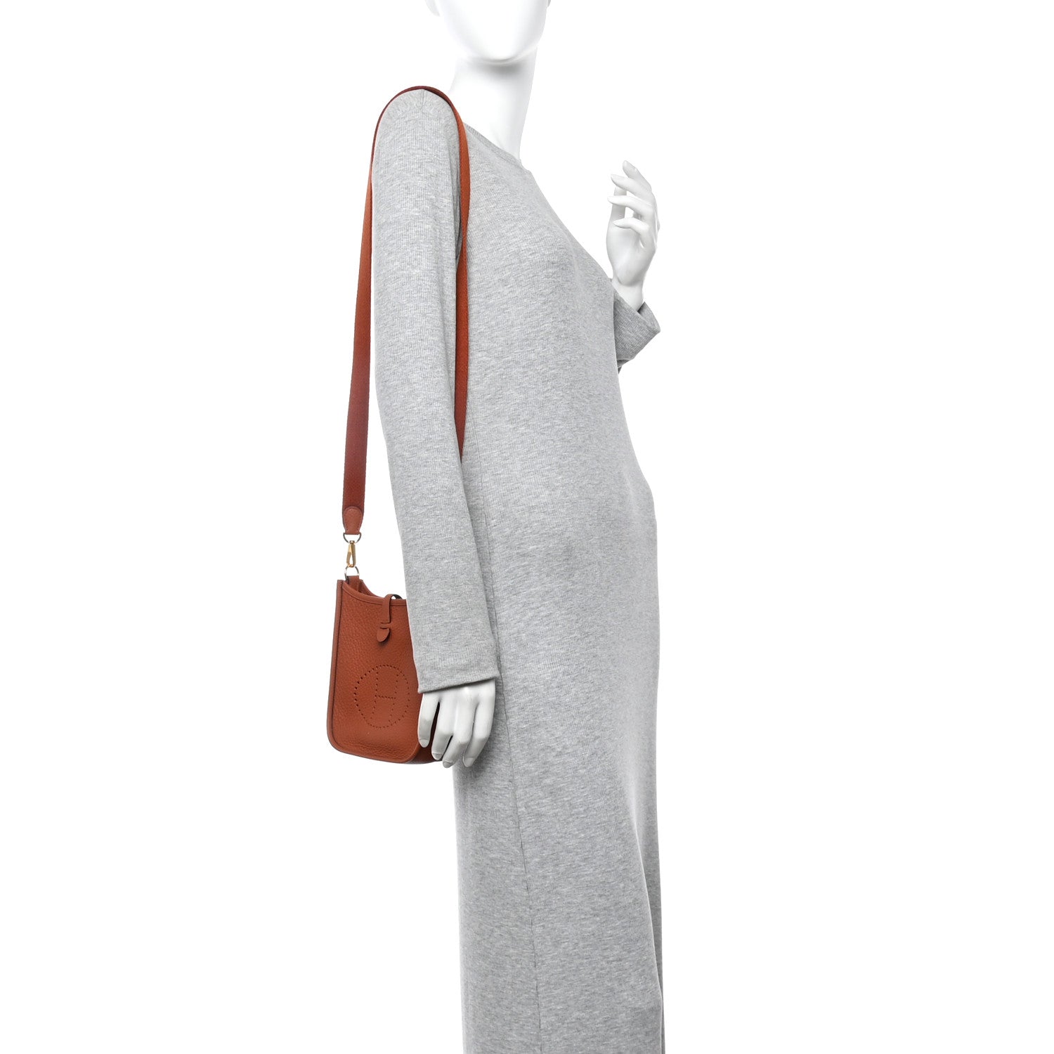 Hermes Taurillon Clemence Evelyne TPM Cuivre 2 of 11