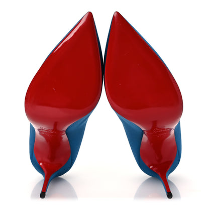 Christian Louboutin Satin Pigalle Follies 100 Pumps 41 Positano 7 of 12