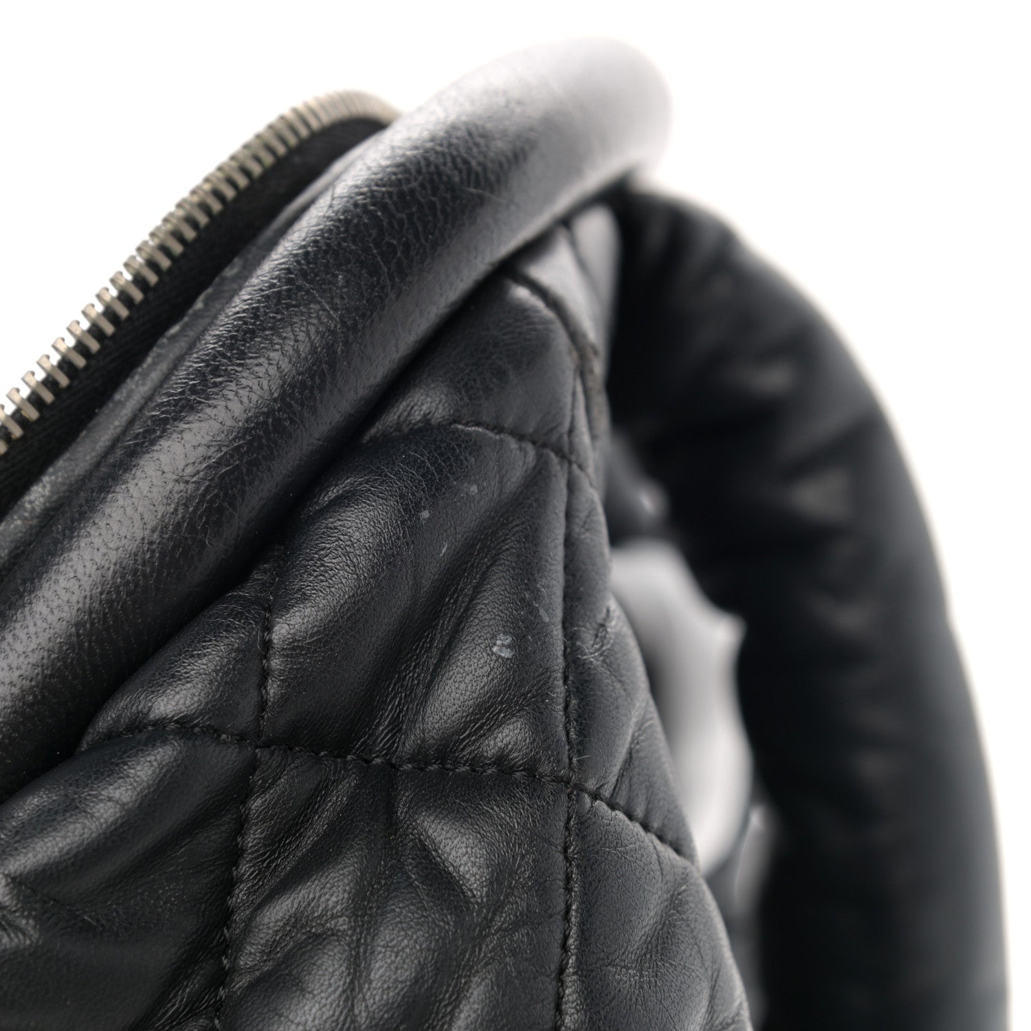 Chanel Nylon Quilted Coco Cocoon Medium Reversible Tote Black Red 17 of 17