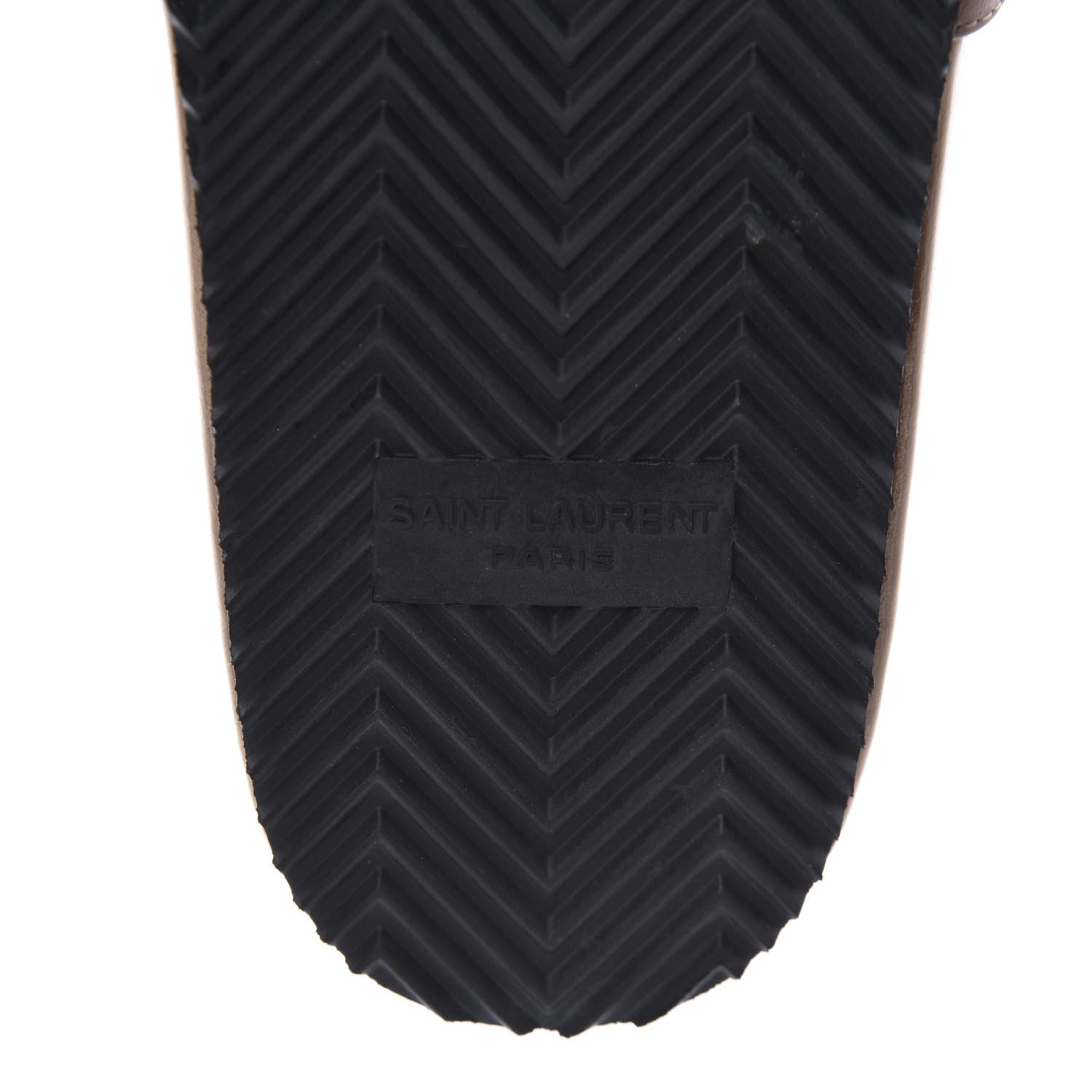 Saint Laurent Lambskin Joan Slide Sandals 38.5 Nude 8 of 10