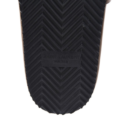 Saint Laurent Lambskin Joan Slide Sandals 38.5 Nude 8 of 10