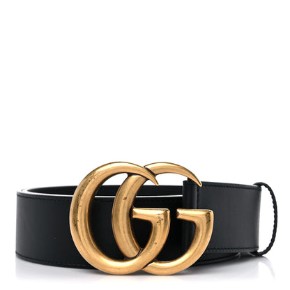 Gucci Calfskin Double G 40mm Belt 80 32 Black 1 of 6