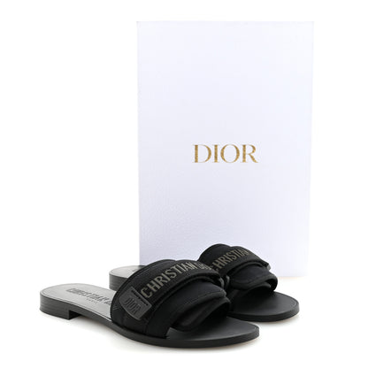 Christian Dior Technical Stretch Fabric Camouflage Dio(r)evolution Slide Sandals 37 Black Military 9 of 9
