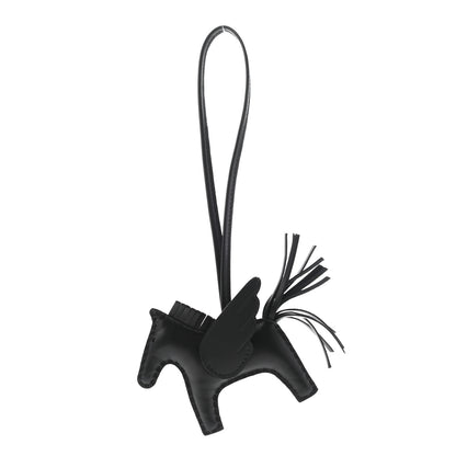 Hermes Milo Lambskin Grigri Rodeo Pegase Horse Bag Charm PM So Black 1 of 4