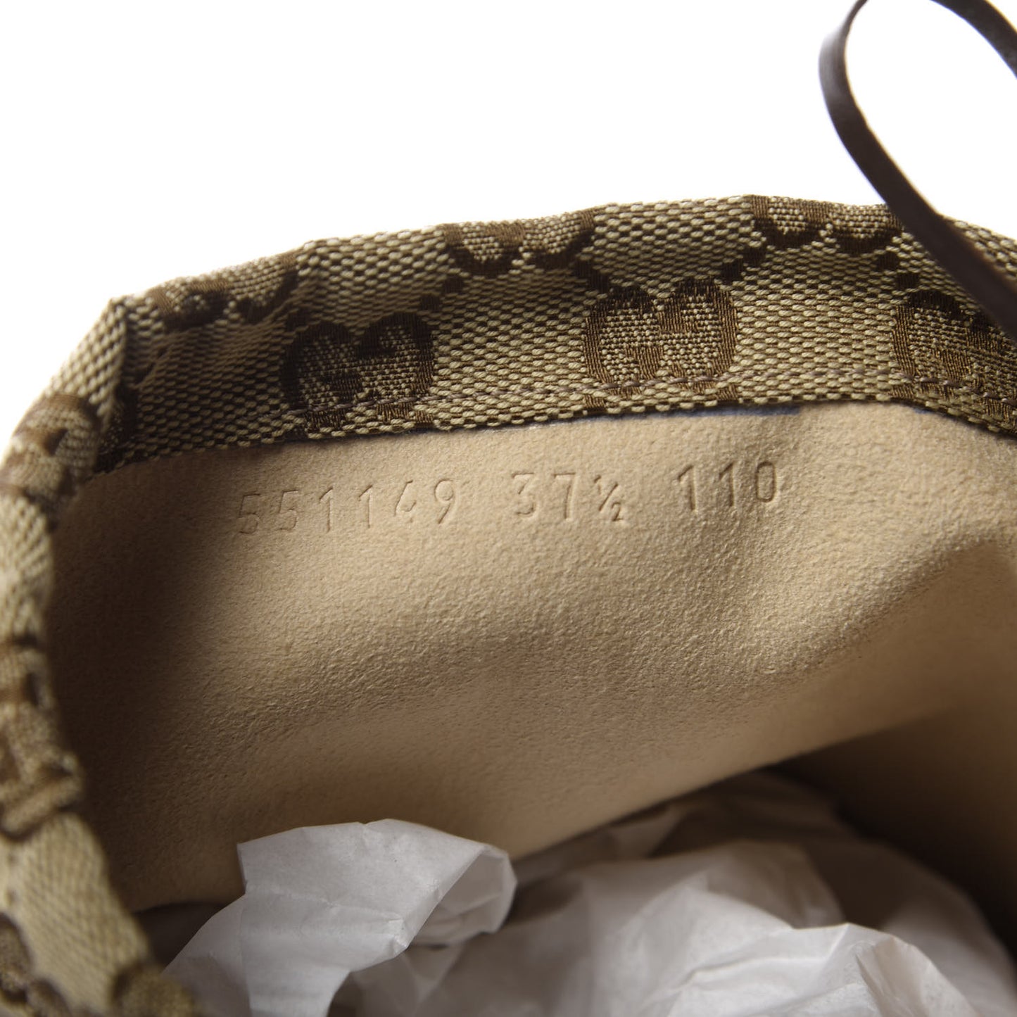 Monogram Lisa Mid Heel Boots 37.5 Beige Ebony