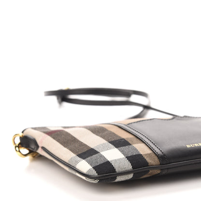 Burberry House Check Peyton Crossbody Clutch Bag Black 7 of 11