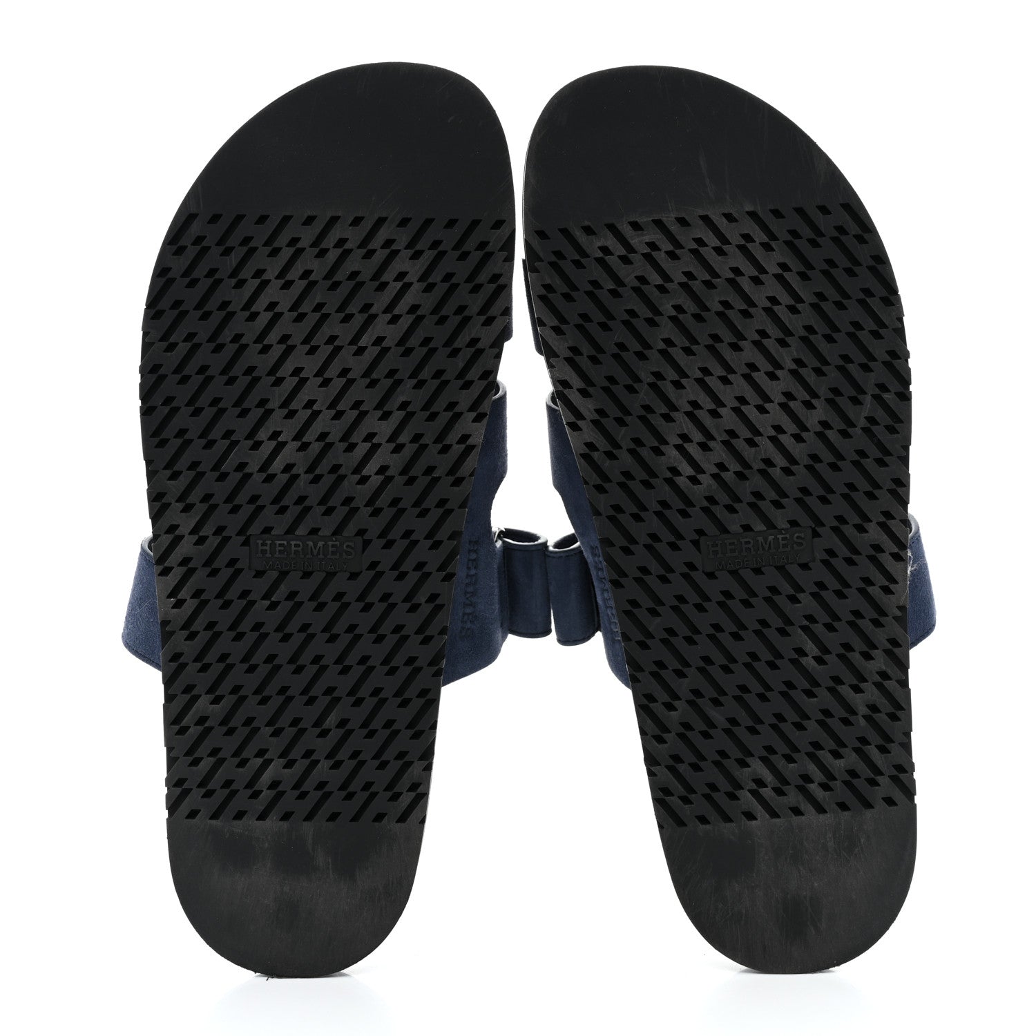 Hermes Suede Goatskin Mens Chypre Sandals 44 Bleu Celeste 5 of 9