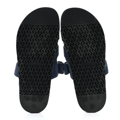Hermes Suede Goatskin Mens Chypre Sandals 44 Bleu Celeste 5 of 9