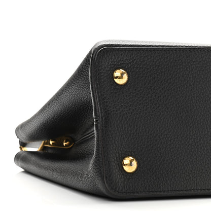 Louis Vuitton Taurillon Capucines MM Cobalt Fuchsia 8 of 11