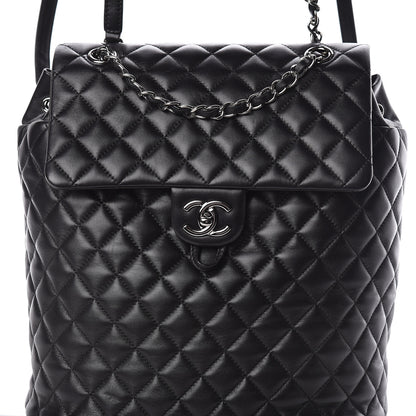 Chanel Lambskin Quilted Large Urban Spirit Backpack Black 8 of 10