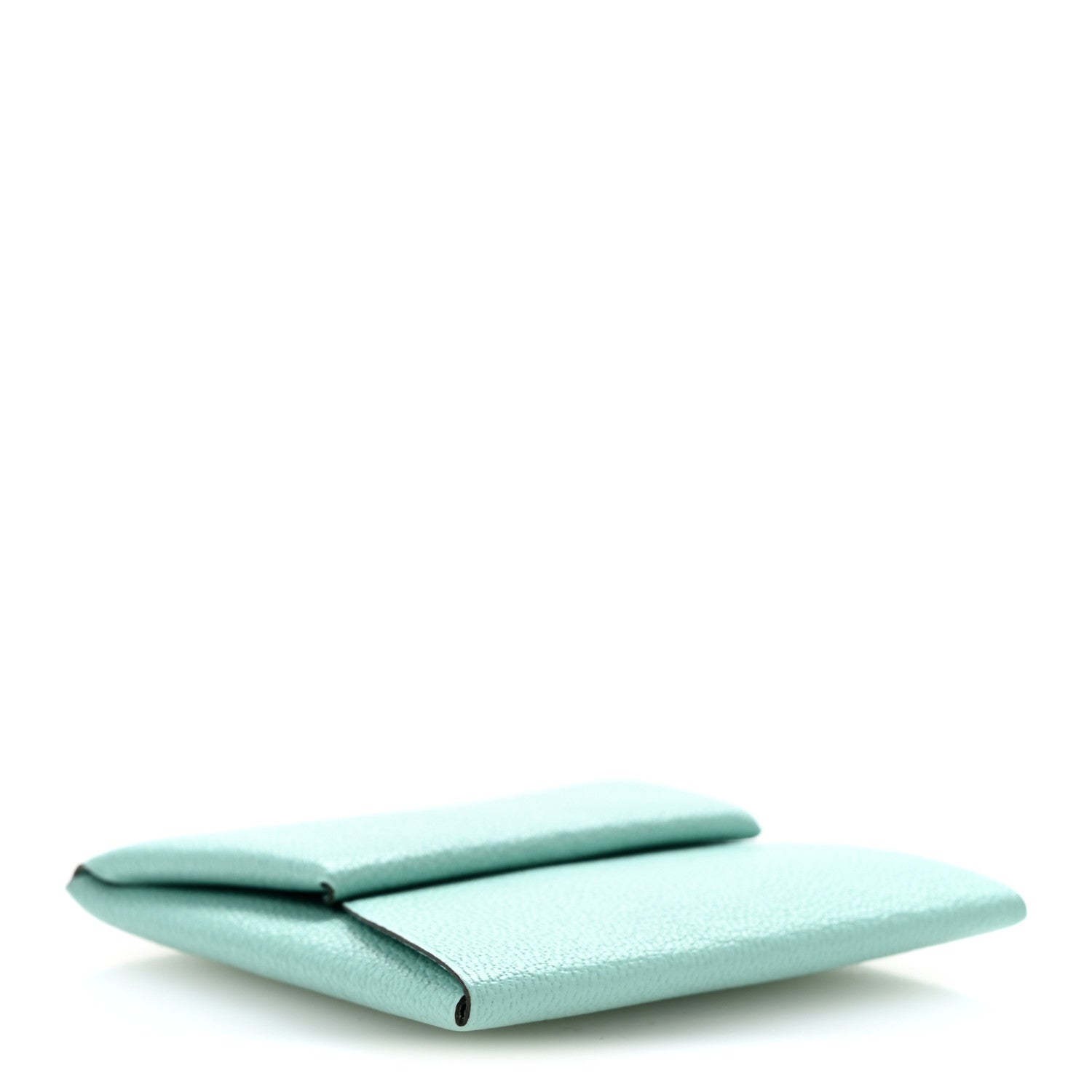 Hermes Chevre Mysore Bastia Coin Purse Aqua 4 of 8